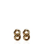 Brinco-de-Pressao-Christian-Dior-Elos-Mini-Dourado-Vintage