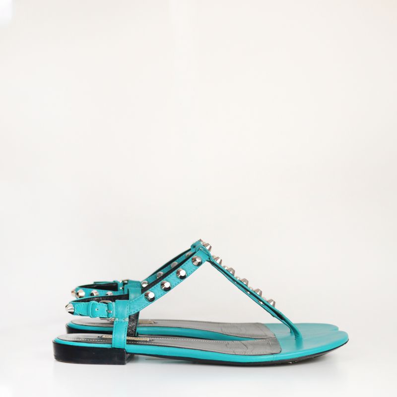 Sandalia-Rasteira-Balenciaga-Couro-Azul