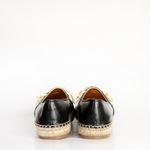 Espadrille-Prada-Couro-Preto-e-Flores