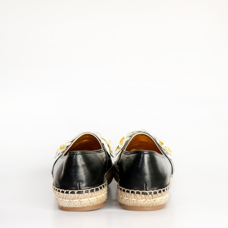 Espadrille-Prada-Couro-Preto-e-Flores