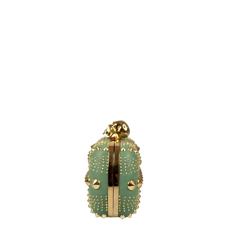Clutch-Alexander-McQueen-Studs-Verde