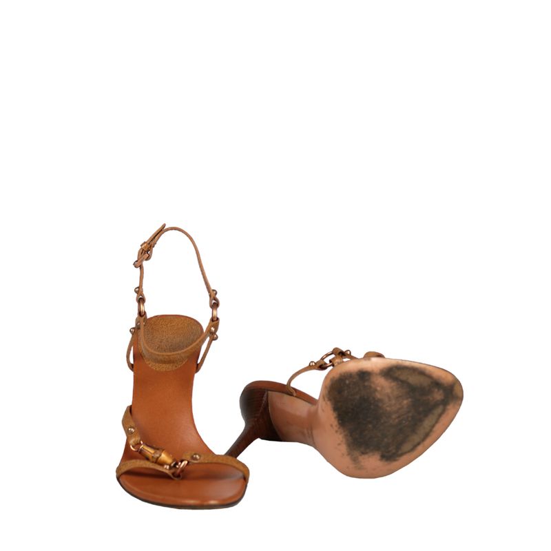 Sandalia-Gucci-Bambu-Couro-Caramelo
