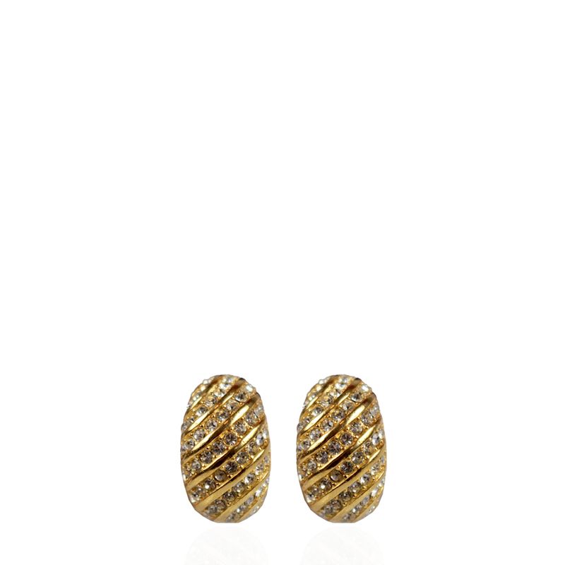 61986-Brinco-de-Pressao-Christian-Dior-Meia-Argola-Strass-Vintage