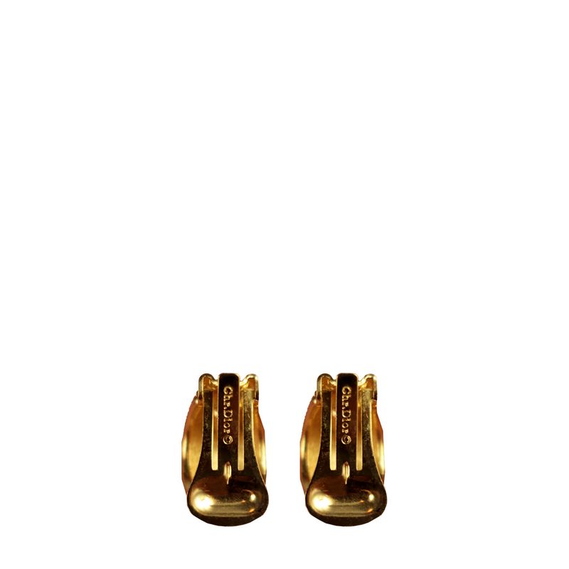 61986-Brinco-de-Pressao-Christian-Dior-Meia-Argola-Strass-Vintage
