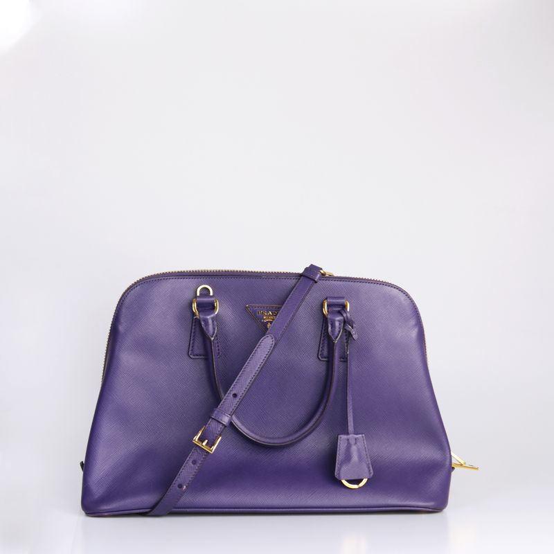 Bolsa-Prada-Promenade-Couro-Saffiano-Roxo