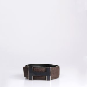 Cinto Hermès Couro Dupla Face