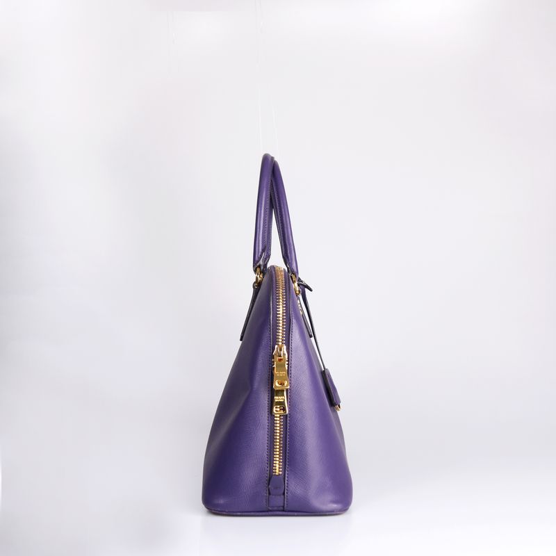 Bolsa-Prada-Promenade-Couro-Saffiano-Roxo