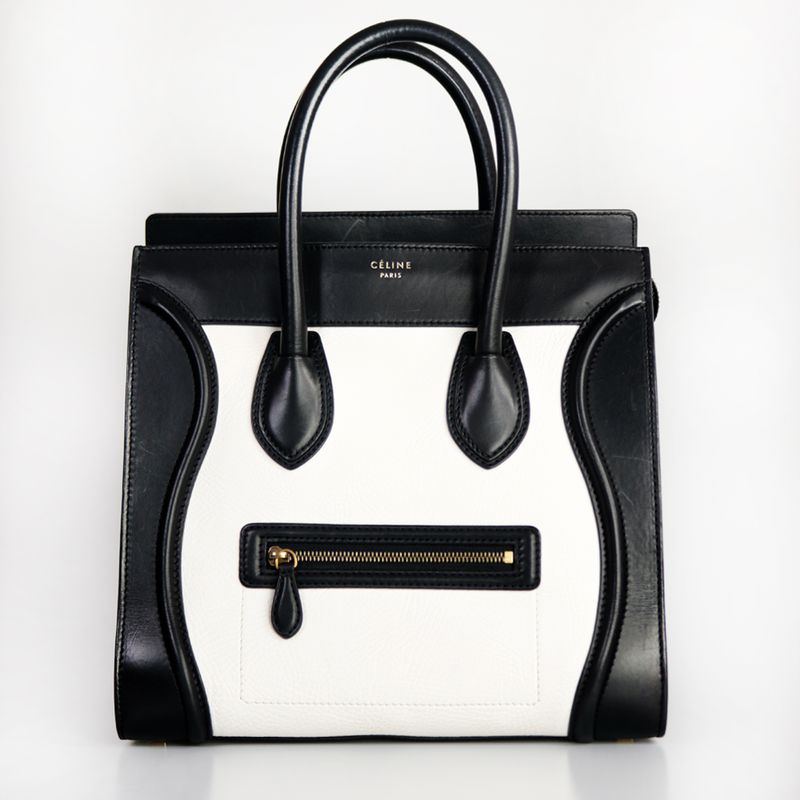 Bolsa-Celine-Luggage-Bicolor-Media