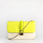 Bolsa-Valentino-Glam-Lock-Bicolor-Neon-e-Creme