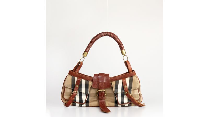 Bolsa burberry shop xadrez pequena