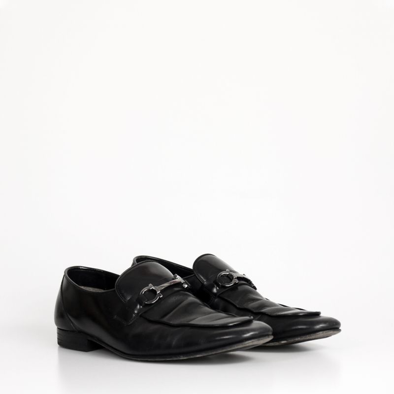 Sapato-Social-Salvatore-Ferragamo-Couro-Preto