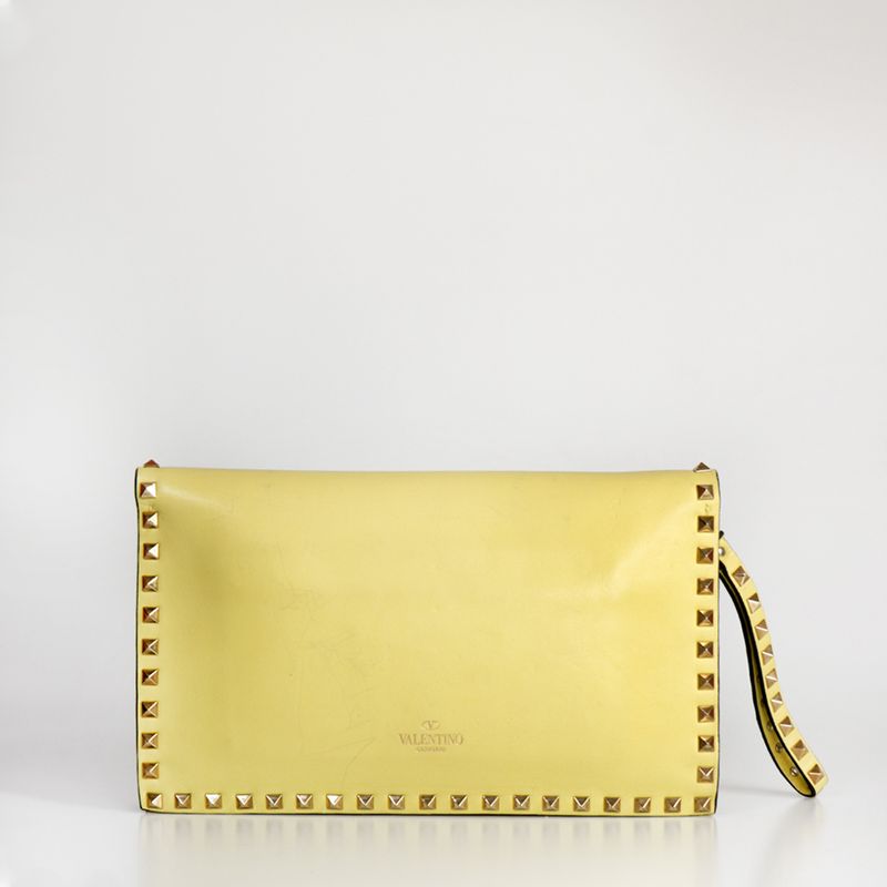 Clutch-Valentino-Rockstud-Amarelo-Pastel