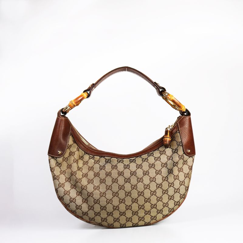 Bolsa-Gucci-Canvas-Hobo-Bambu