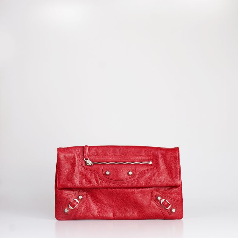 62115-Clutch-Balenciaga-Motocross-Couro-Vermelho