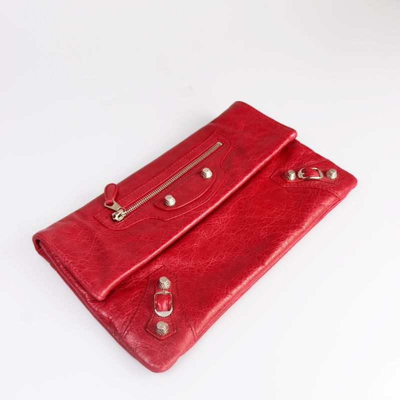 62115-Clutch-Balenciaga-Motocross-Couro-Vermelho