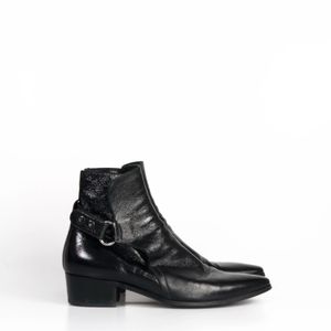 Bota Saint Laurent Couro Preto