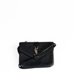 Bolsa-Saint-Laurent-Envelope-Couro-Preto