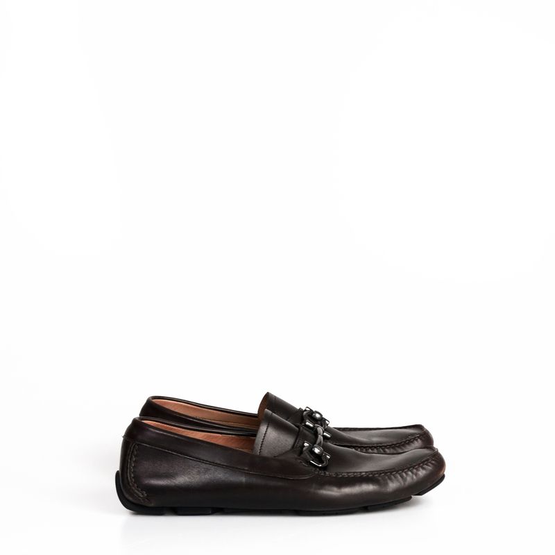 Mocassim-Salvatore-Ferragamo-Couro-Marrom