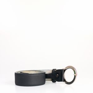 Cinto Bulgari Couro Preto