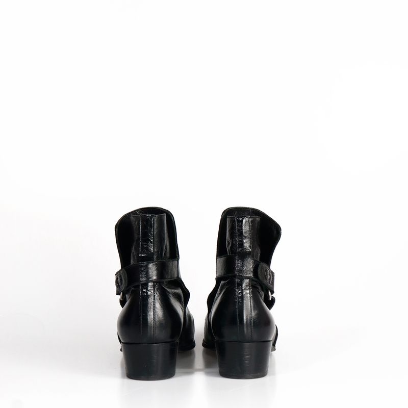 Bota-Saint-Laurent-Couro-Preto