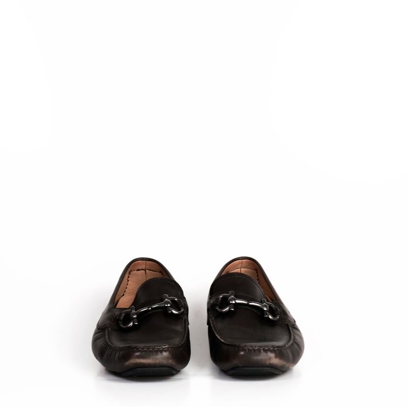 Mocassim-Salvatore-Ferragamo-Couro-Marrom