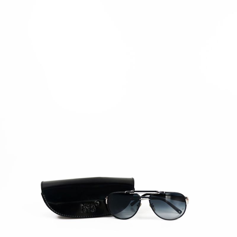 Oculos-Mont-Blanc-Aviador-Couro-Preto