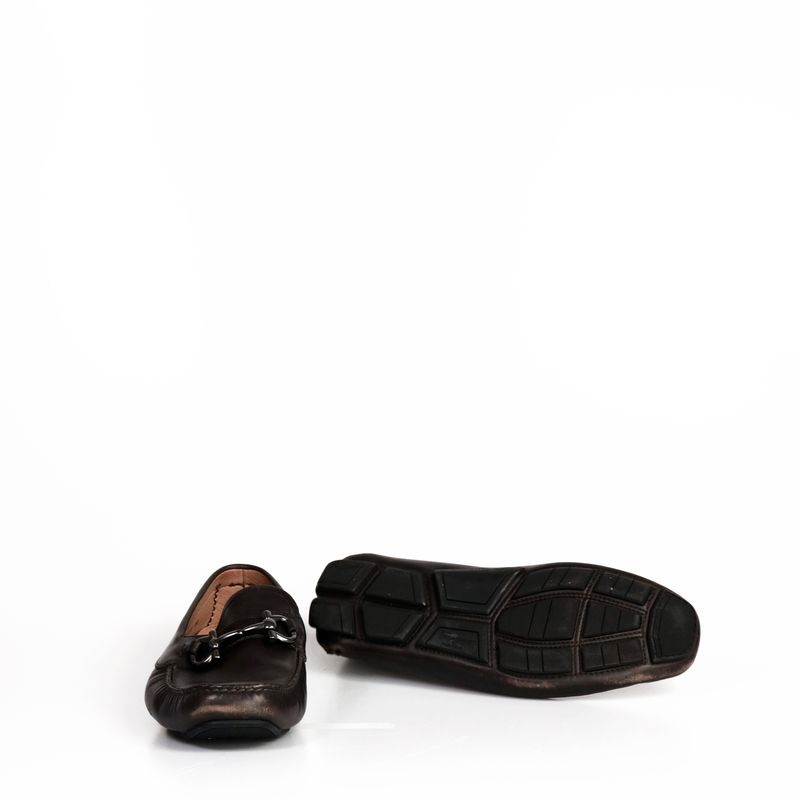 Mocassim-Salvatore-Ferragamo-Couro-Marrom