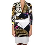 Vestido-Roberto-Cavalli-Branco-e-Marrom