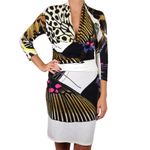 Vestido-Roberto-Cavalli-Branco-e-Marrom