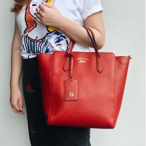 Bolsa Gucci Swing Tote Vermelha