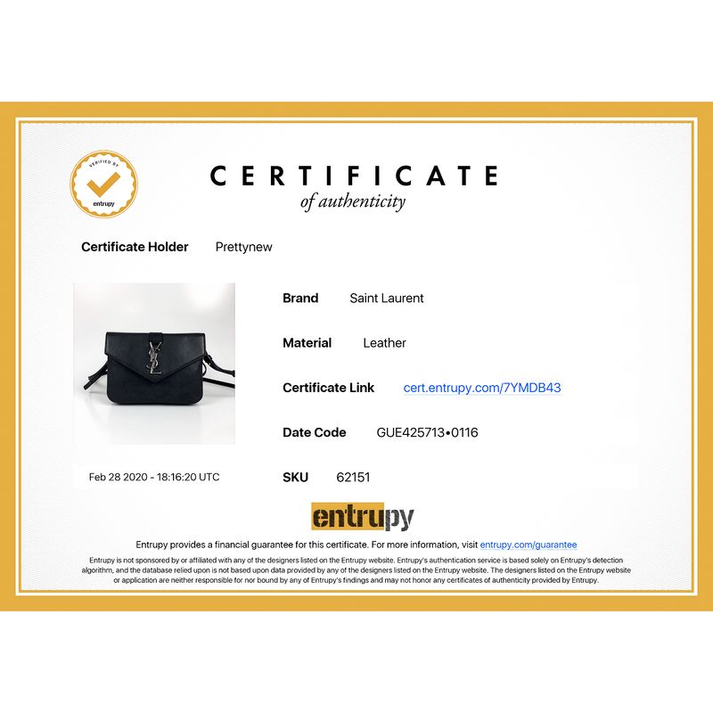 Bolsa-Saint-Laurent-Envelope-Couro-Preto