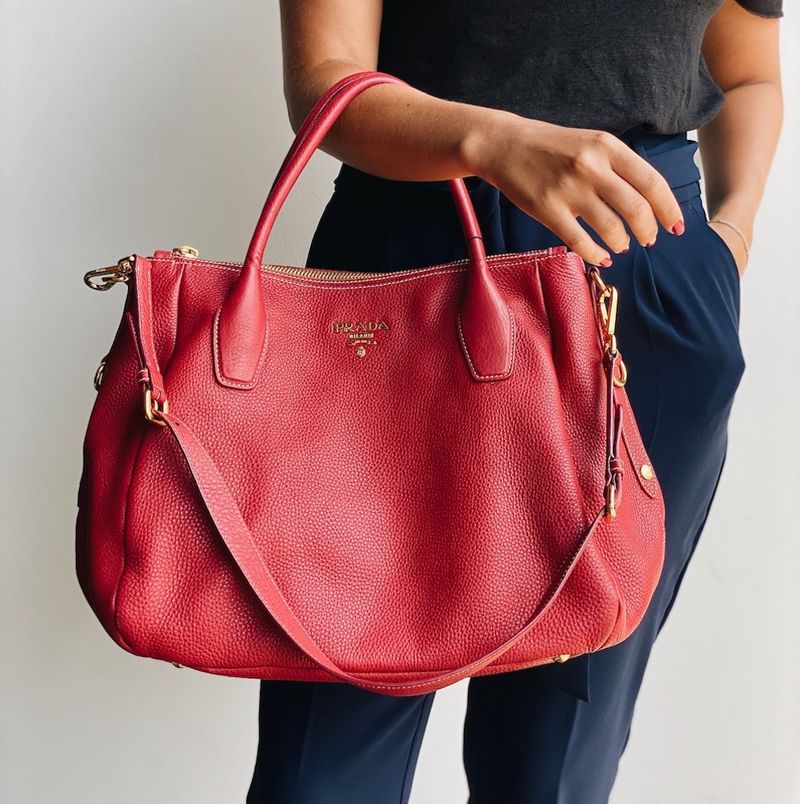 Bolsa-Prada-Couro-Magenta