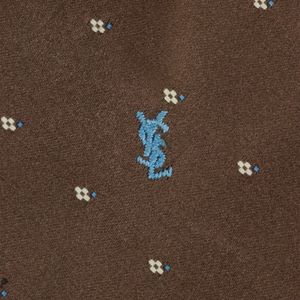 Gravata Yves Saint Laurent Marrom