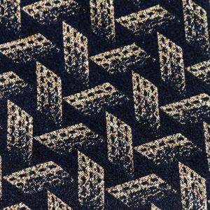 Gravata Giorgio Armani Azul Marinho Geometrica