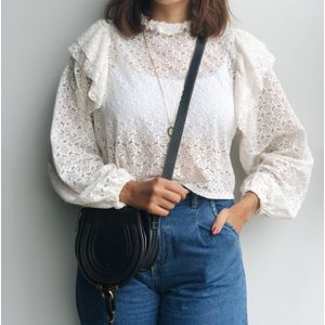 Bolsa Chloe Marcie Saddle Couro Preta