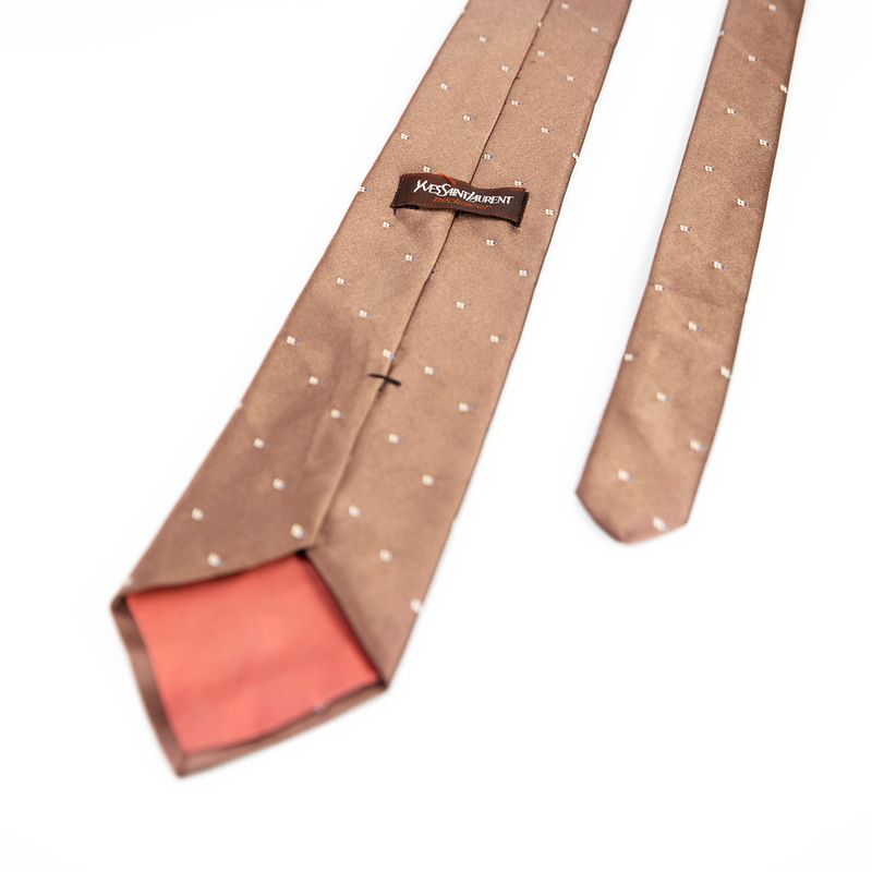 Gravata-Yves-Saint-Laurent-Marrom
