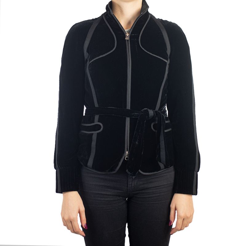 Casaco-Armani-Exchange-Veludo-Preto