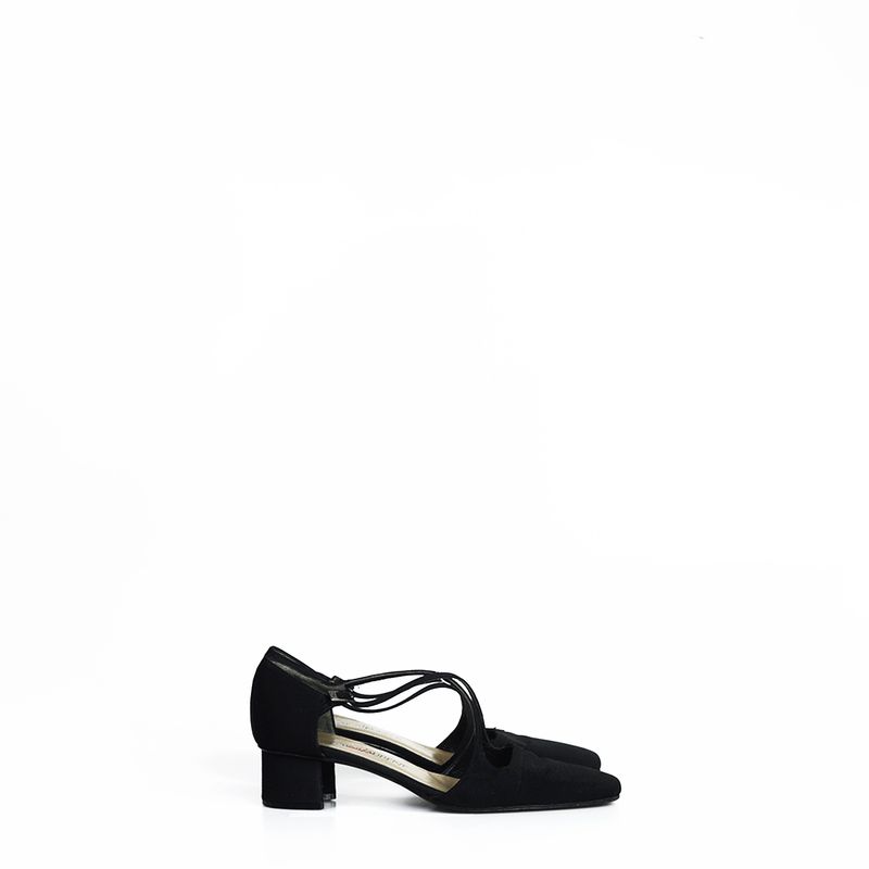 Sapato-Yves-Saint-Laurent-Preto-Vintage