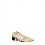 Scarpin-Salvatore-Ferragamo-Bico-Quadrado-Couro-Cru-Vintage