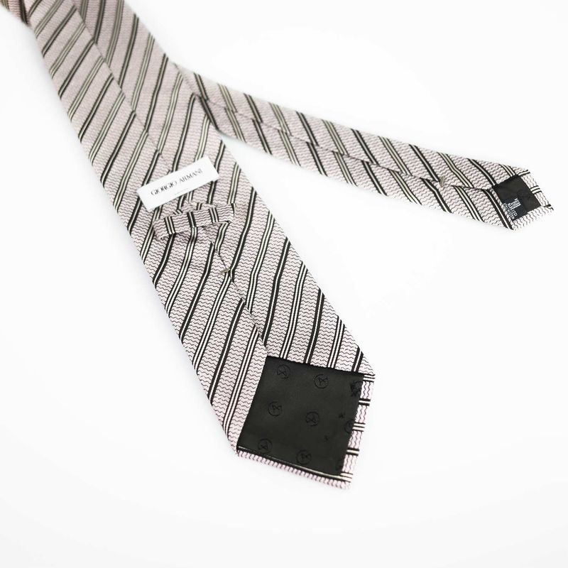 Gravata-Giorgio-Armani-Marrom-e-Rosa