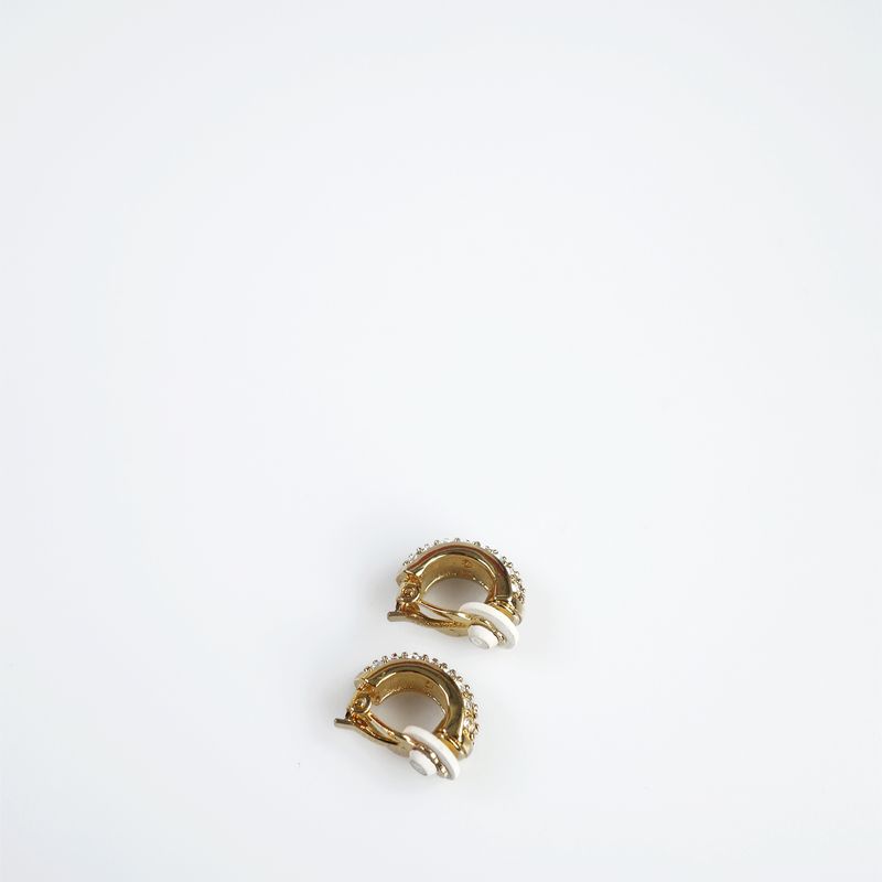Brinco-de-Pressao-Swarovski-Meia-Argola-Dourada