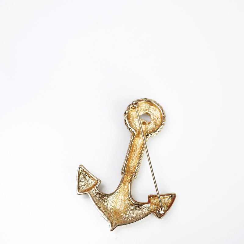 Broche-Christan-Dior-Ancora-Dourado