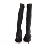 Bota-Gucci-Bico-Fino-Jacquard-Chumbo