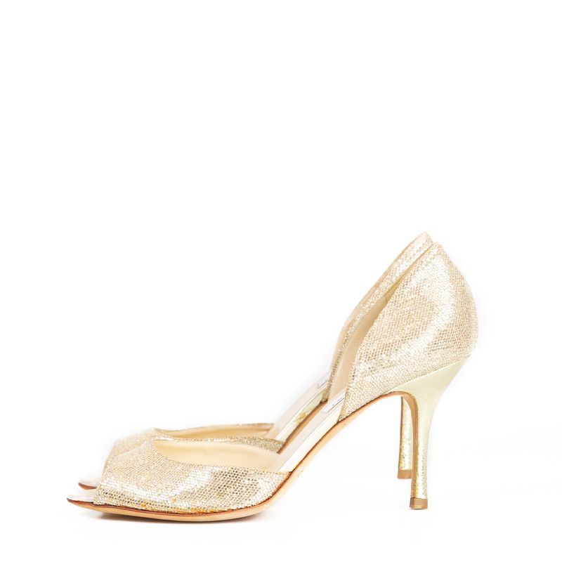 Peep-Toe-Jimmy-Choo-Dourado