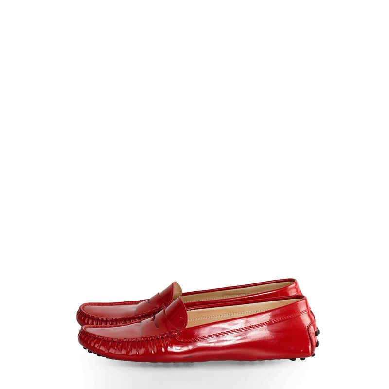 Mocassim-Tods-Verniz-Vermelho