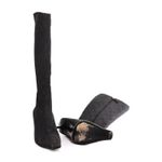 Bota-Gucci-Bico-Fino-Jacquard-Chumbo