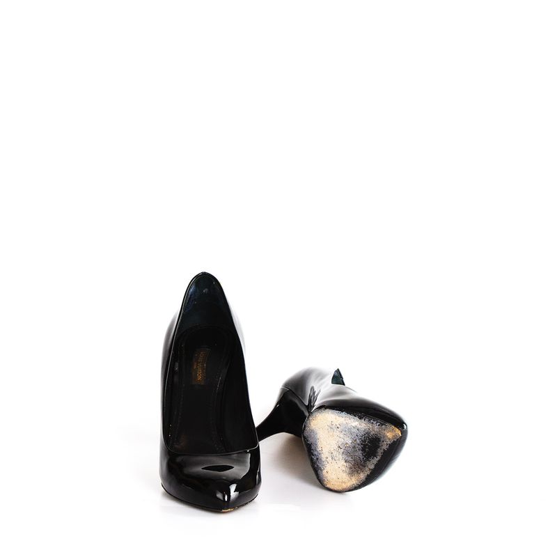 Sapato-Louis-Vuitton-Cadeado-Verniz-Preto