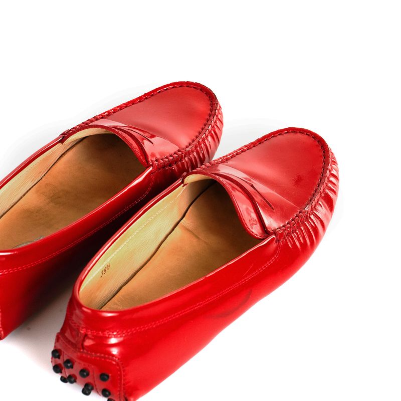 Mocassim-Tods-Verniz-Vermelho