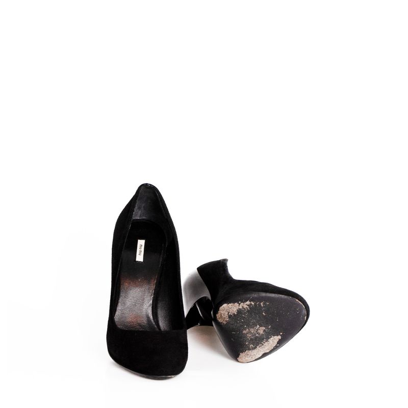 Pump-Miu-Miu-Camurca-Preto
