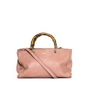 Bolsa Gucci Shopper Bambu Nude